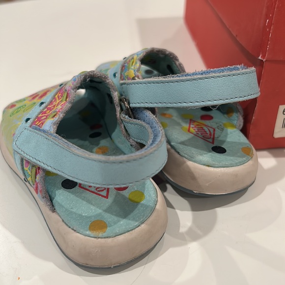 Oilily Open Toe Floral Leather Sandals Size US 5 toddler girl Baby Shoes - Picture 3 of 14